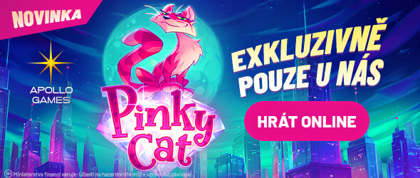 Zábavnou a vtipnou hru Pinky Cat najdete pouze u Apollo Games.
