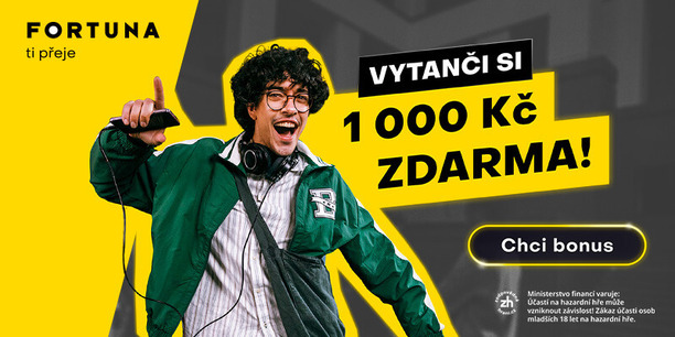 Získejte bonus až 1000 Kč zdarma za registraci a první vklad u Fortuny
