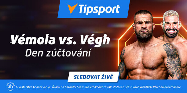 OKTAGON 72 Vémola vs Végh 3 živě online na Tipsport TV dnes večer